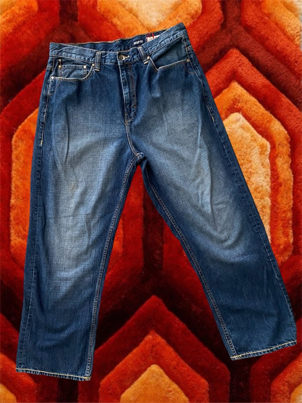 Vintage Y2K 90s Denim Ecko baggy distressed skater jeans pants